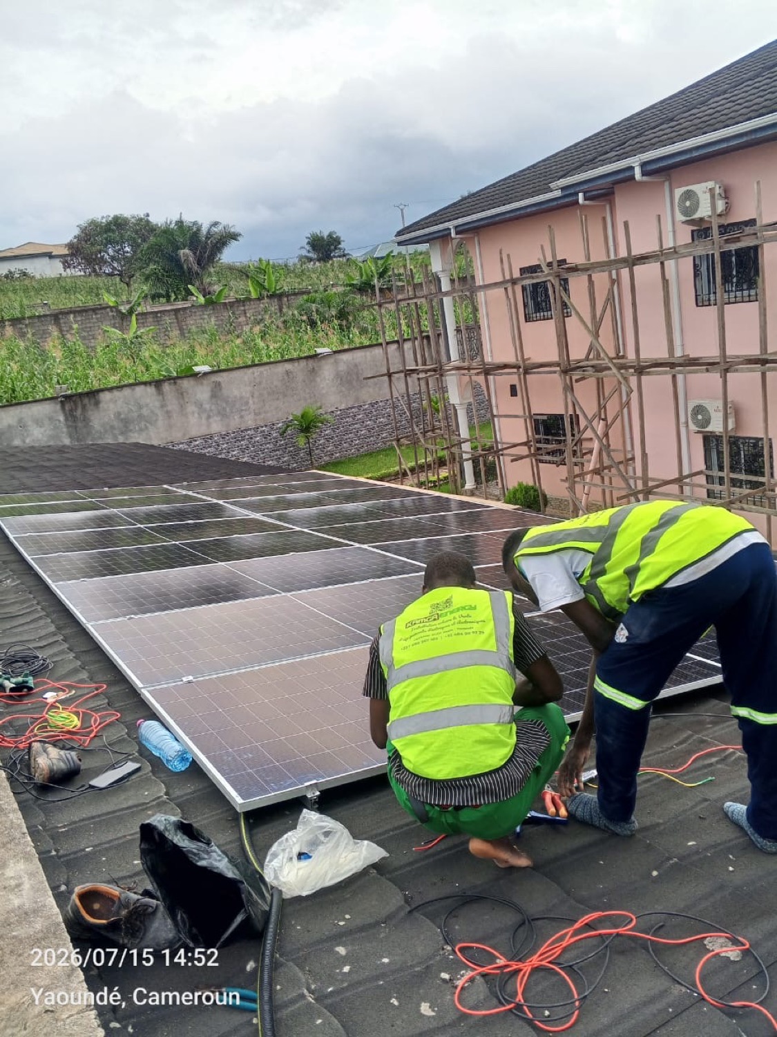 Atelier pratique de la formation solaire KAMGAENERGY
