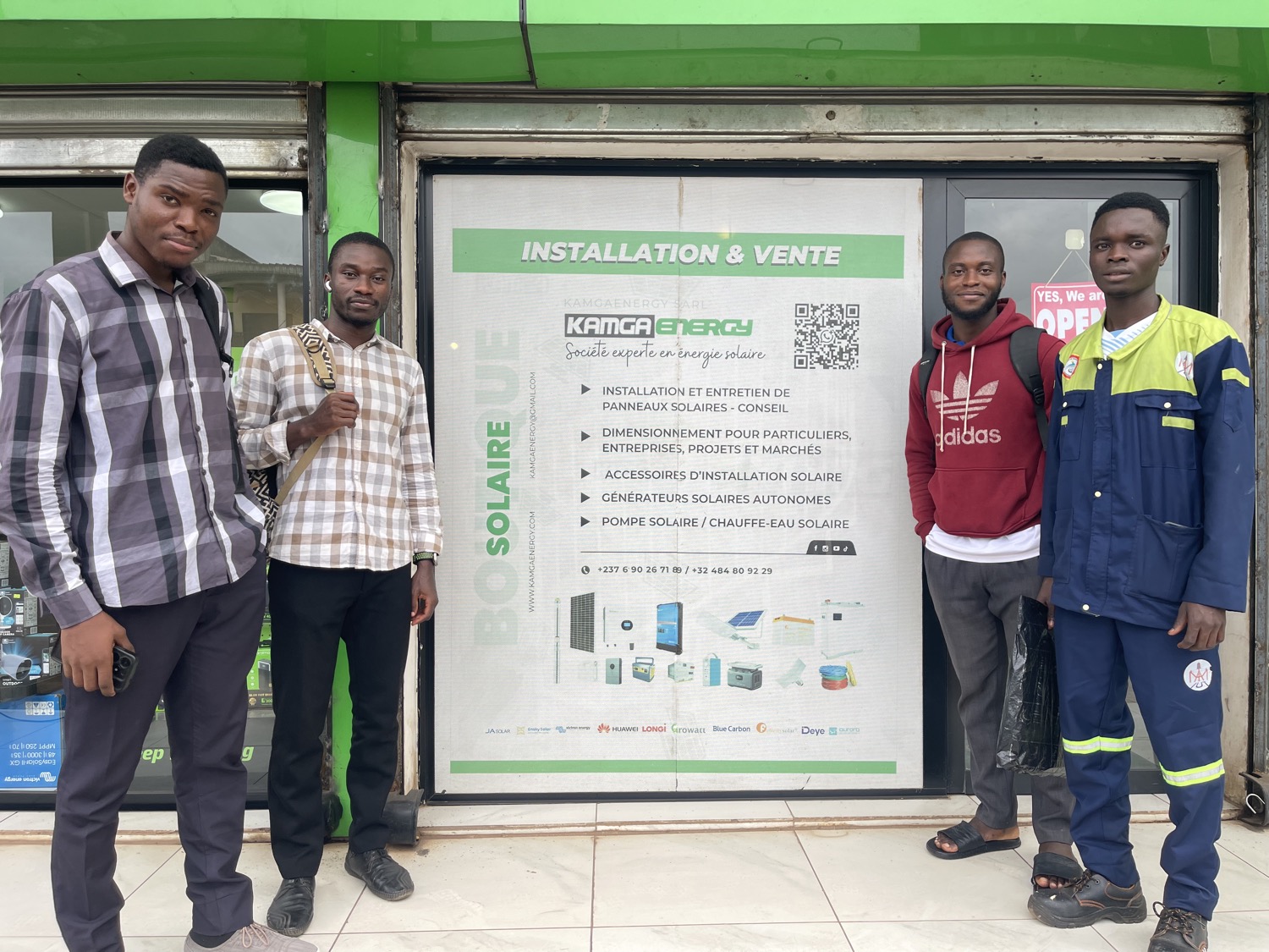 Installation solaire pratique en formation